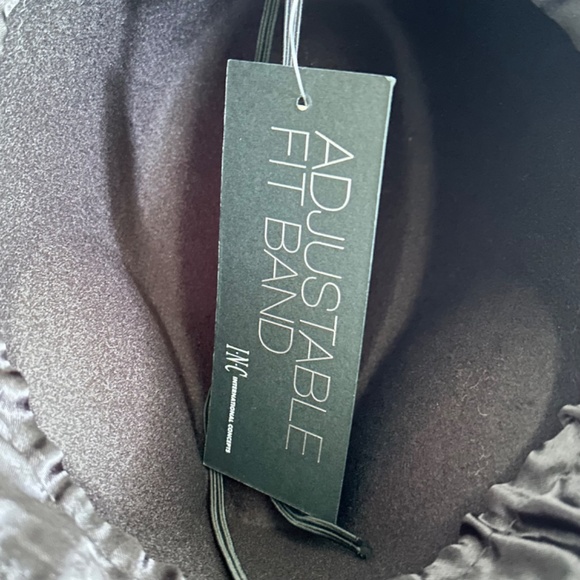 INC International Concepts Panama Hat with Hardware Ring One Size Black - Picture 8 of 9